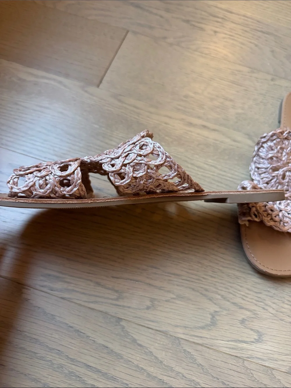 Crochet sandals
